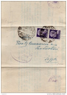1945 LETTERA CON ANNULLO S. SEVERO FOGGIA - Poststempel