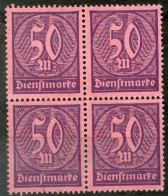 GERMANY,1922/1923  MI#73,block Of MNH * *  As Scan - Dienstmarken