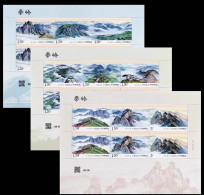 2024 CHINA 2024-12 MT.QIN LING SHEETLET 3V - Unused Stamps