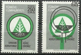 Turkey; 1977 Regular Postage Stamp 250 K. ERROR "Shifted Print (Black Color)" - Ongebruikt