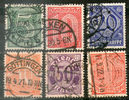 GERMANY,1920  MI#16/22 (-18),used As Scan - Dienstmarken