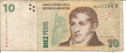 ARGENTINA 10 PESOS N/D (1998 - 2003) - Argentinië