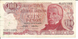 ARGENTINA 100 PESOS N/D (1973 - 1976) - Argentine