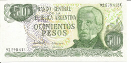 ARGENTINA 500 PESOS N/D (1977 - 1982) #92.598.413C - Argentine