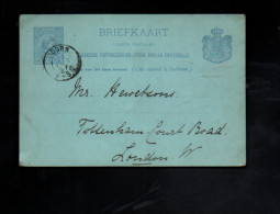 PAYS BAS ENTIER CARTE DE DOORN 1897 - Cartas & Documentos