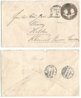 USA 1895 Columbus C.10 PSE Used New Orleans 16dec95 To Hilden Germany 29dec1895 - ...-1900
