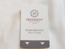 GRECCE-PRESIDENT-ATHENS HOTAL-hotal Key Card-(1190)-used Card - Hotelkarten