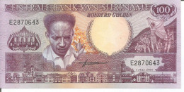 SURINAM 100 GULDEN 01/07/1986 - Suriname