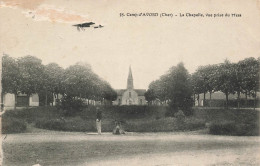 P14- 18 CAMP D'AVORD - La Chapelle - Vue Prise Du Mess (animation Avec Avion) - Avord