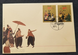 Macau Macao Culture Exchange 1991 Culture Boat Painting Ship (stamp FDC) - Covers & Documents