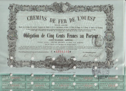 Décoré CHEMINS De FER De L'OUEST 1900 - Bahnwesen & Tramways