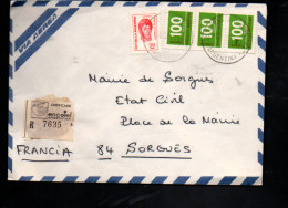 ARGENTINE AFFRANCHISSEMENT COMPOSE SUR LETTRE RECOMMANDEE POUR LA FRANCE 1977 - Lettres & Documents