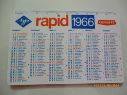 CALENDARIETTO  "AGFA RAPID  GEVAERT ANNO 1966" - Klein Formaat: 1961-70