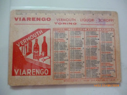 CALENDARIETTO "VIARENGO VERMOUTH LIQUORI TORINO ANNO 1962" - Klein Formaat: 1961-70