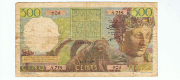 500 Francs-21/07/1954-A.759 - Algerije