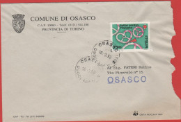 ITALIA - Storia Postale Repubblica - 1993 - 750 Lotta Contro L'infarto (Isolato) - Comune - Viaggiata Da Osasco Per Osas - 1991-00: Storia Postale