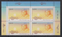 FRANCE - 2004 - Poste Aérienne PA N°YT. 67a - Marie Marvingt - Bloc De 4 Coin Daté - Neuf Luxe ** / MNH - Posta Aerea