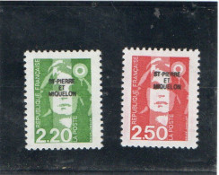 SAINT-PIERRE & MIQUELON   1991  Y.T. N° 552  553   NEUF** - Nuevos