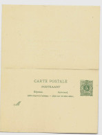 Carte Postale 1887/91 Avec Carte Réponse NEUVE - Antwoord-betaald Briefkaarten