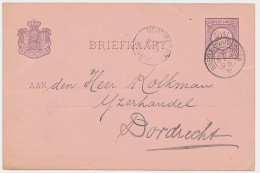 Trein Kleinrondstempel Breda - Vlissingen V 1895 - Cartas & Documentos