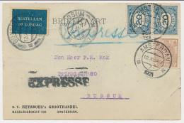 Bestellen Op Zondag - Expresse Amsterdam - Bussum 1921 - Covers & Documents