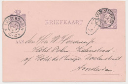 Trein Kleinrondstempel Leeuwarden - Stavoren E 1898 - Cartas & Documentos