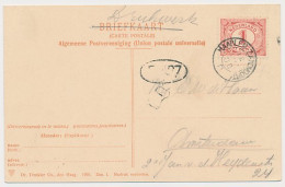 Trein Kleinrondstempel Haarlem - Zandvoort D 1906 - Cartas & Documentos