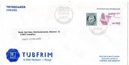 L80587 - Norwegen - 1990 - 3,50Kr Biathlon-WM '86 MiF A DrucksBf NESBYEN - ... -> Westdeutschland - Storia Postale