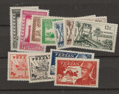 1949 MNH Fezzan Yvert 43-53 Postfris** - Unused Stamps