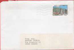 ITALIA - Storia Postale Repubblica - 1995 - 750 Turismo, 22ª Emissione, Susa (Isolato) - Viaggiata Da Pinerolo Per Osasc - 1991-00: Storia Postale