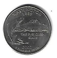 *usa 1/4 Dollar 2007 P Km 397 - 1999-2009: State Quarters