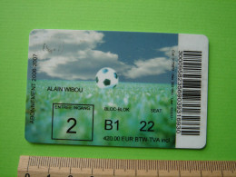 ABONNEMENT RSC. ANDERLECHT - 2006 - 2007 - FOOTBALL FOOT - Biglietti D'ingresso