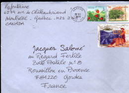 CANADA AFFRANCHISSEMENT COMPOSE SUR LETTRE POUR LA FRANCE 1996 - Briefe U. Dokumente
