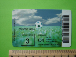 ABONNEMENT RSC. ANDERLECHT - 2006 - 2007 - FOOTBALL FOOT - Tickets & Toegangskaarten