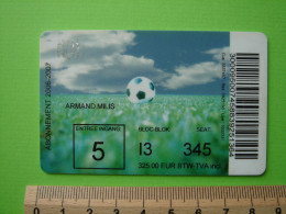 ABONNEMENT RSC. ANDERLECHT - 2006 - 2007 - FOOTBALL FOOT - Match Tickets