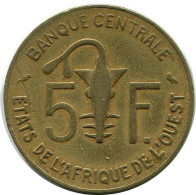 5 FRANCS 1970 WESTERN AFRICAN STATES Münze #AR264.D.A - Other - Africa