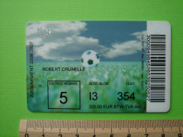 ABONNEMENT RSC. ANDERLECHT - 2006 - 2007 - FOOTBALL FOOT - Tickets & Toegangskaarten