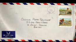 CANADA AFFRANCHISSEMENT COMPOSE SUR LETTRE POUR LA FRANCE 1993 - Briefe U. Dokumente