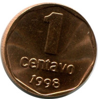 1 CENTAVO 1998 ARGENTINIEN ARGENTINA Münze UNC #M10082.D.A - Argentina