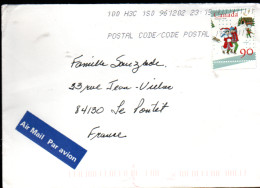 CANADA SEUL SUR LETTRE POUR LA FRANCE 1996 - Briefe U. Dokumente