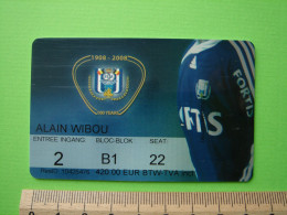 ABONNEMENT RSC. ANDERLECHT - 2008 - 2009 - FOOTBALL FOOT - Tickets & Toegangskaarten