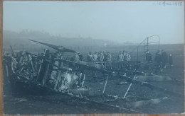 ACCIDENT AVION ESCADRILLE 11 12 MARS 1918 CARTE PHOTO - Accidents