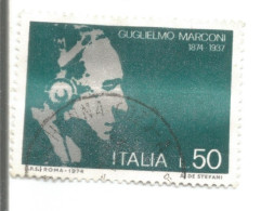 (REPUBBLICA ITALIANA) 1974, GUGLIELMO MARCONI - Francobollo Usato - 1971-80: Usati