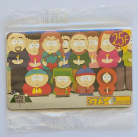 SOUTH PARK - Série TV - Groupe Avec Bougie à La Main - 25F - Carte Prépayée GTS Omnicom Neuve Sous Blister NSB  - Characters