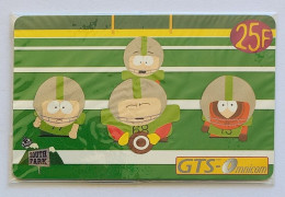 SOUTH PARK - Série TV - Football Américain - 25F - Carte Prépayée GTS Omnicom Neuve Sous Blister NSB  - Characters