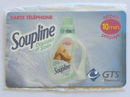 SOUPLINE - Douceur Et Soin Pour Lessive / Bidon - 10 Min. - Carte Prépayée GTS Omnicom Neuve Sous Blister NSB  - Werbung