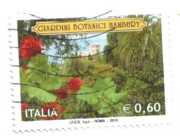 (REPUBBLICA ITALIANA) 2010, GIARDINI BOTANICI HANBURY - Serie Di 1 Francobollo Usato - 2001-10: Gebraucht