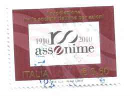 (REPUBBLICA ITALIANA) 2010, ASSONIME - Serie Di 1 Francobollo Usato - 2001-10: Usati