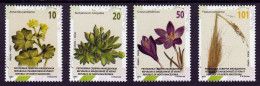 North Macedonia 2023 Flora Flowers Plants Alchemilla Peristerica Sempervivum Octopodes Crocus Pelistericus, Set MNH - Noord-Macedonië