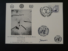 Carte Maximum Card UNOPAX 1986 Nations Unies United Nations Ref 820 - Tarjetas – Máxima